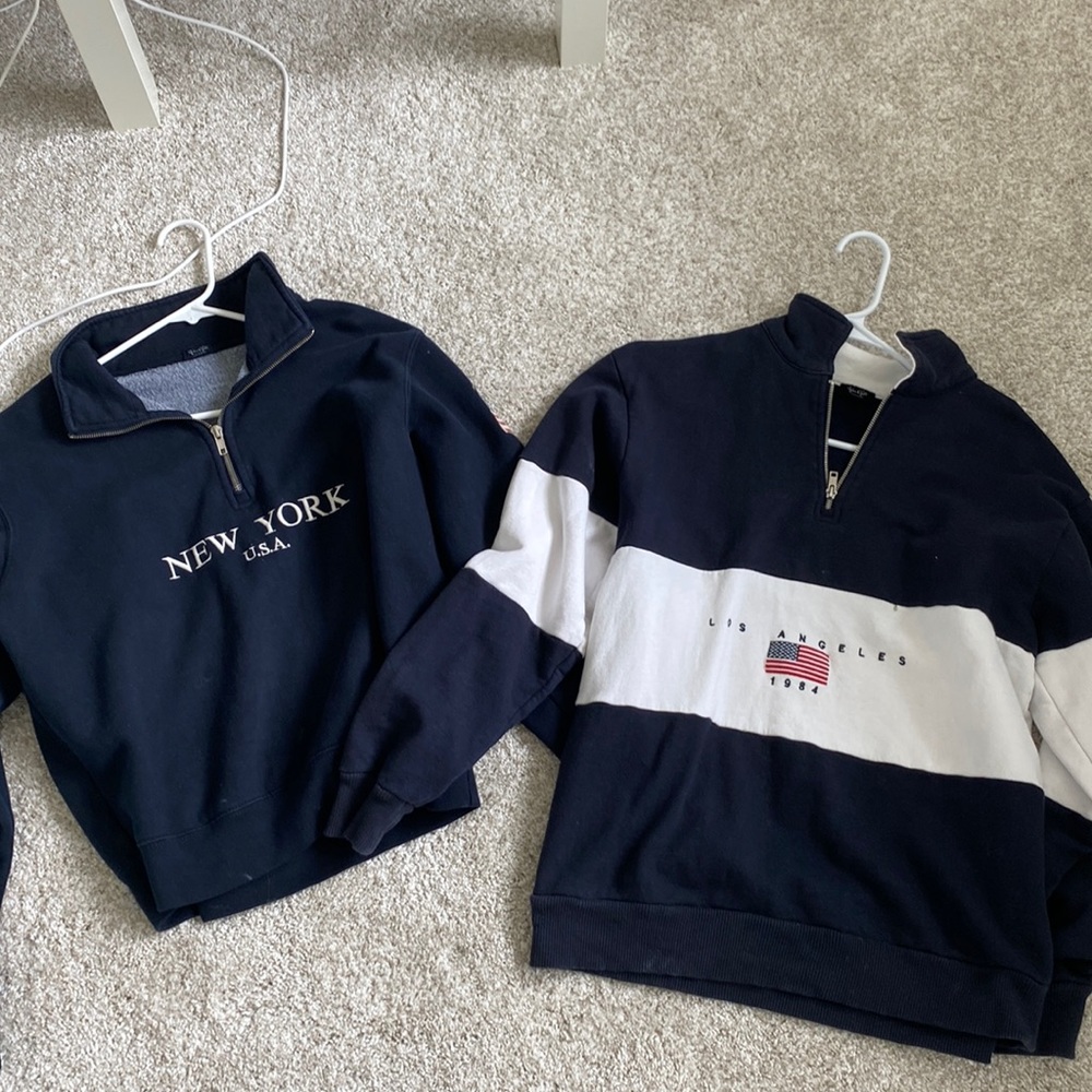 brandy melville quarter zip
